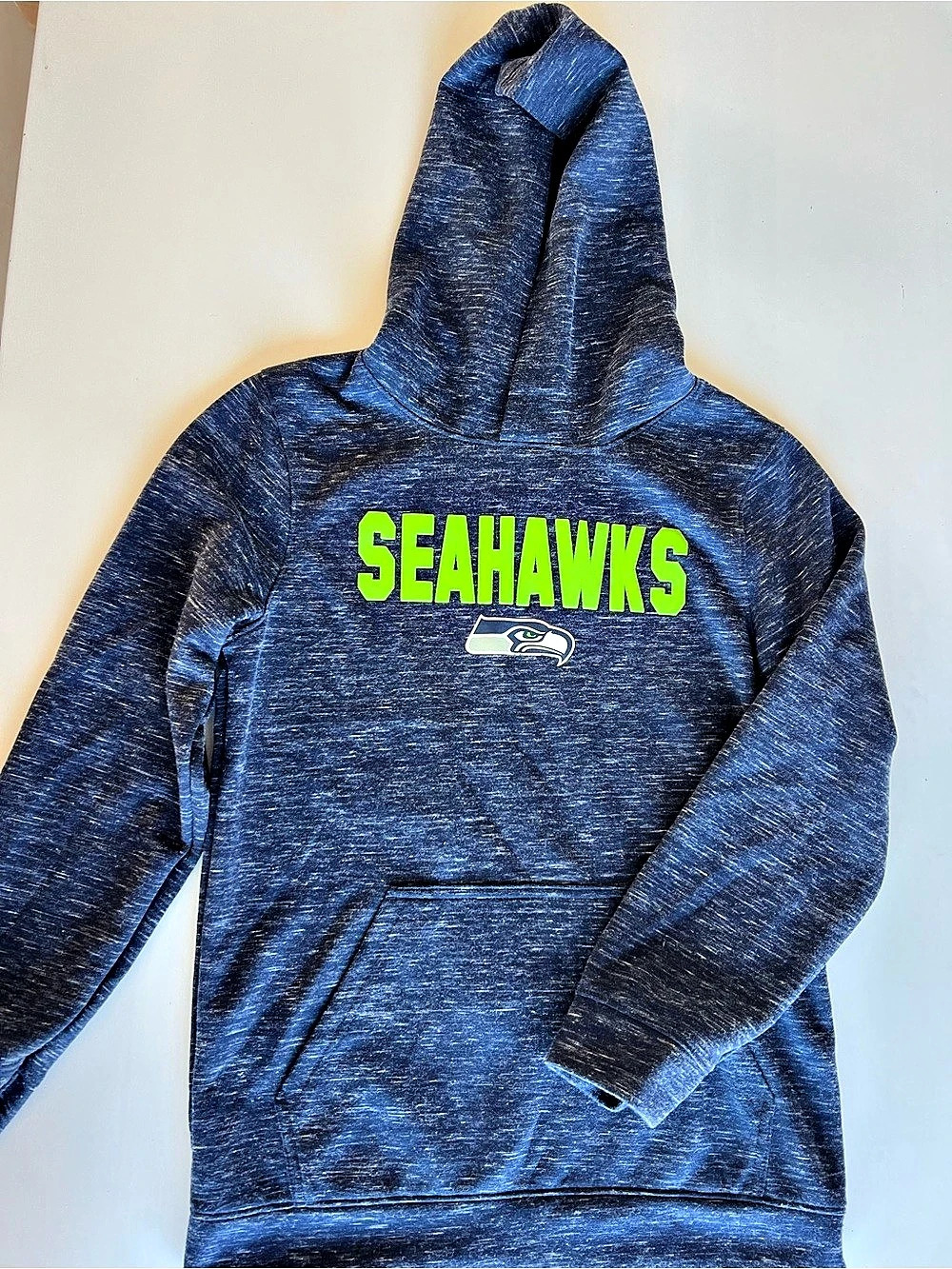 NFL Team Apparel Seattle Seahawks Youth Pullover Hoodie Blue & Green Boys XL (18